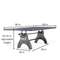 KNOX Adjustable Height Dining Table - Steel Base - 8 ft Gray Top - Knox Deco - Tables