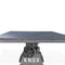 KNOX Adjustable Height Dining Table - Steel Base - 8 ft Gray Top - Knox Deco - Tables