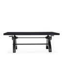 KNOX Adjustable Height Dining Table - Steel Base - Ebony Top - Knox Deco - Tables