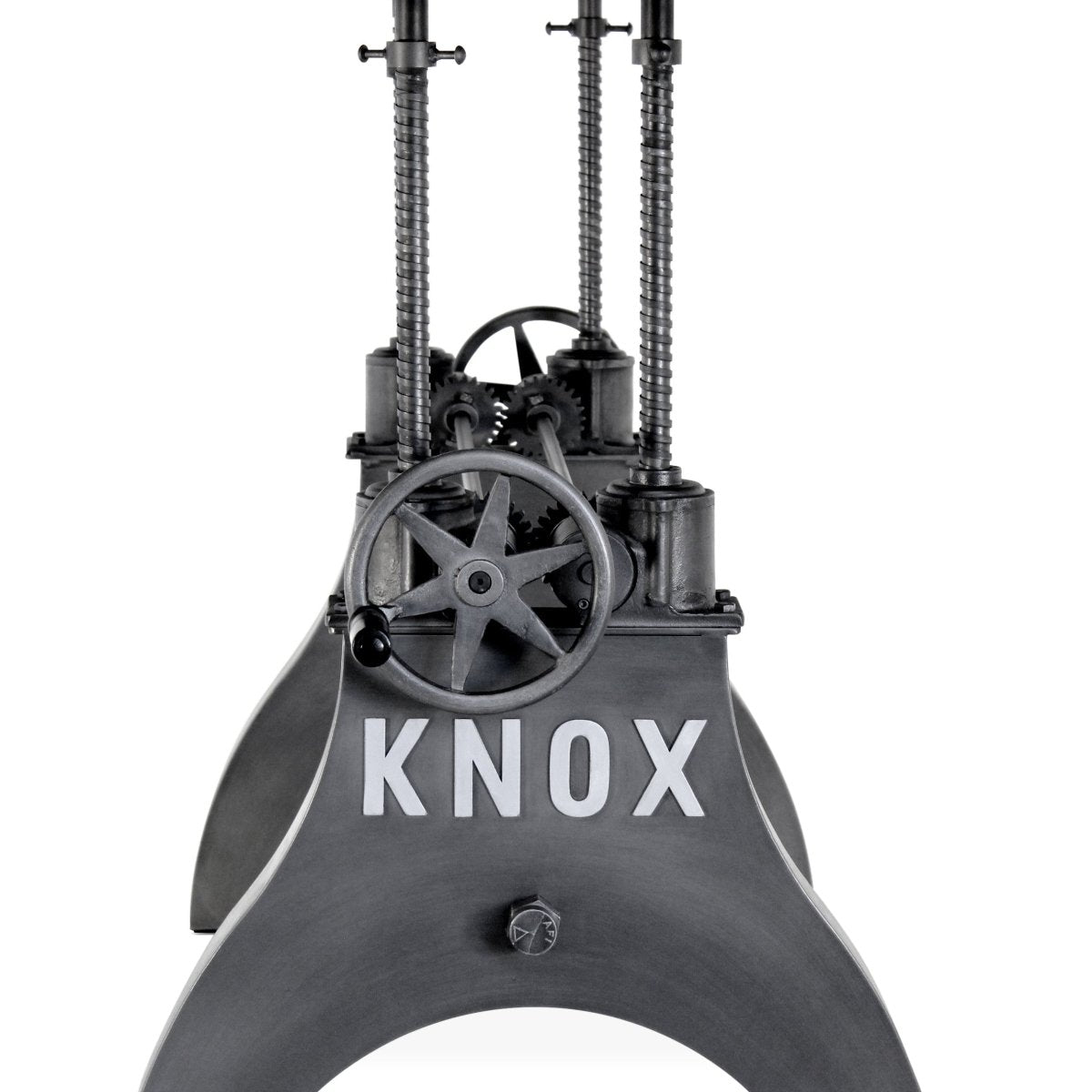 KNOX Adjustable Writing Table Desk - Embossed Cast Iron Base - Steel ...