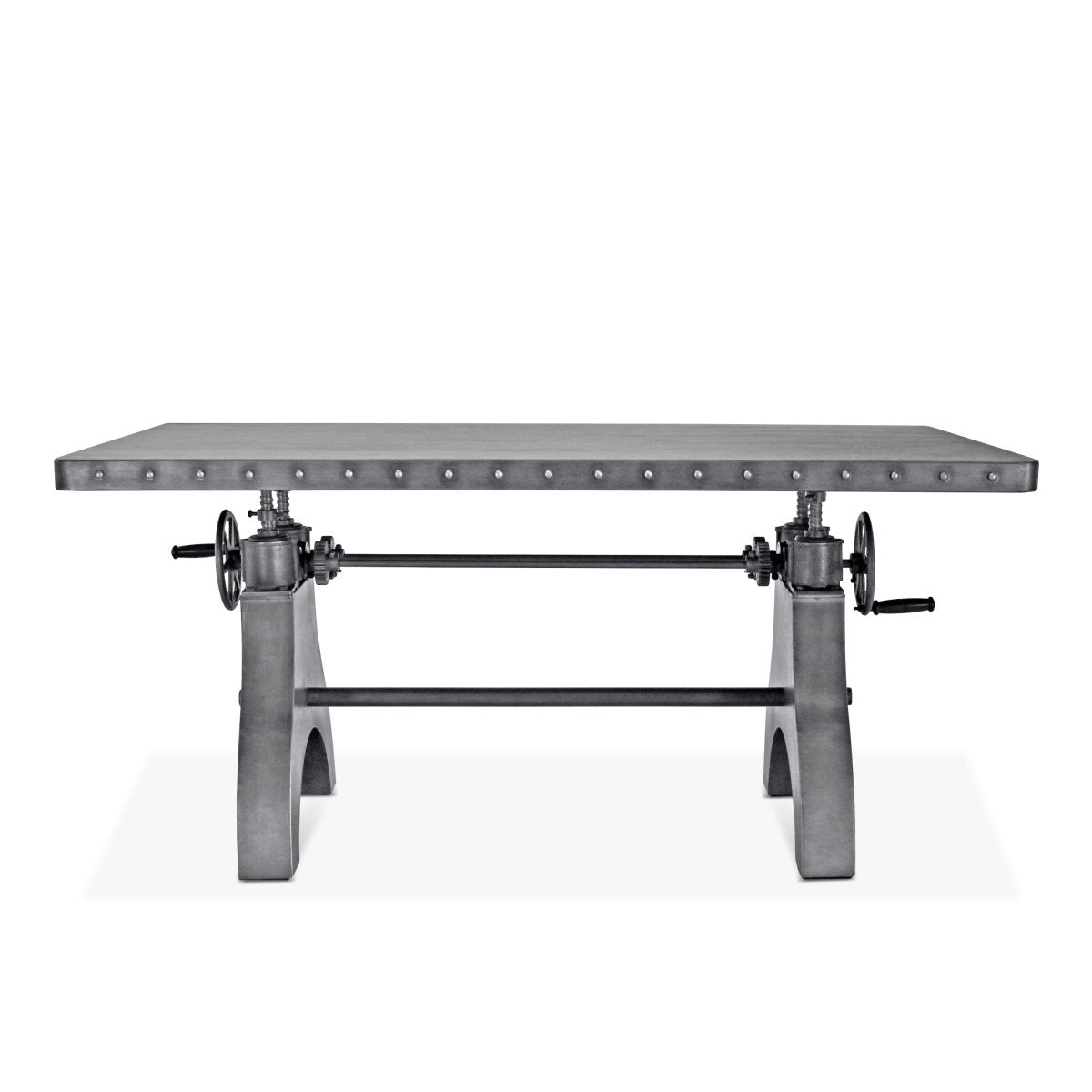 KNOX Adjustable Writing Table Desk - Embossed Cast Iron Base - Steel ...