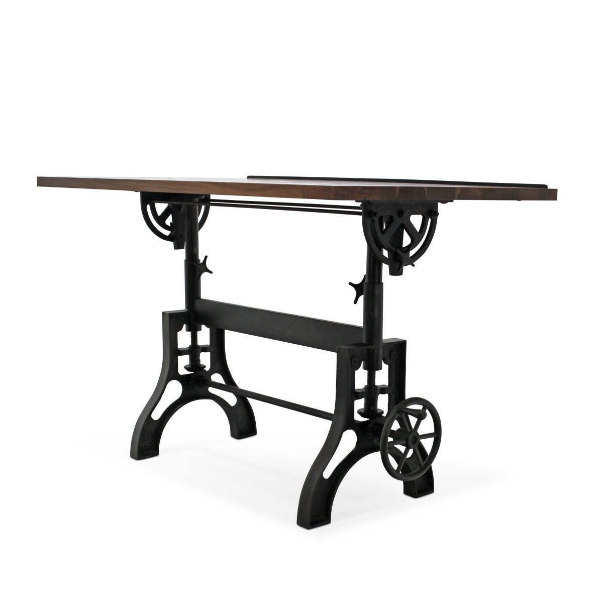 KNOX Industrial Drafting Writing Table Adjustable Height Iron Base ...
