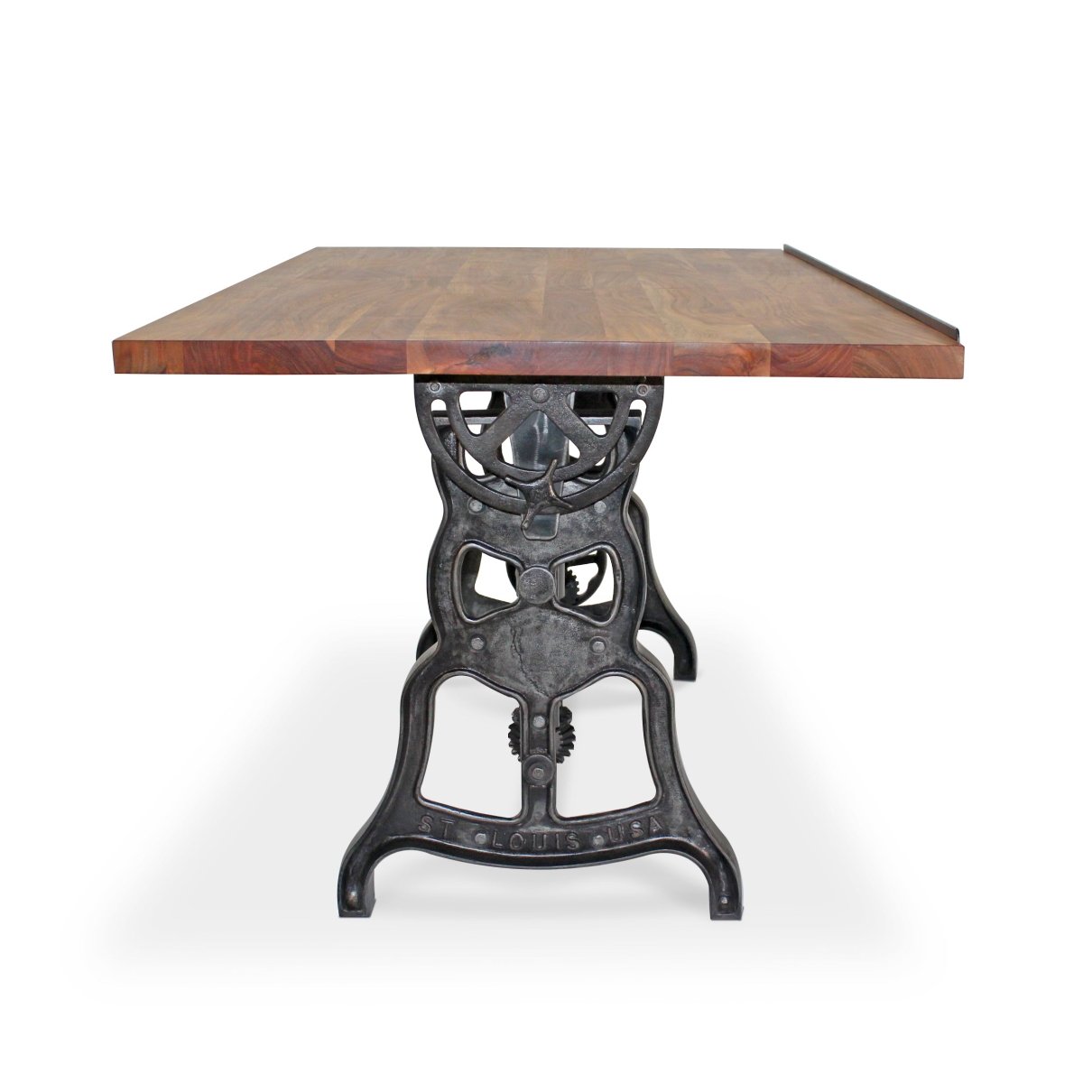Shoemaker Drafting Table Desk - Adjustable Height Iron Base - Tilt Top ...