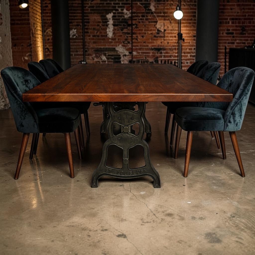 Shoemaker Smooth Espresso Adjustable Dining Table 8 ft - Knox Deco