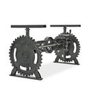 Steampunk Adjustable Height Dining Table Iron Crank Base - No Top - Knox Deco - DIY