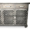 Industrial Bar Cart Console Mobile Storage Cabinet - Casters - Metal Frame - Knox Deco - Storage