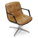 Vintage Steelcase Side Chair - Gold Tufted Armchair MCM - Knox Deco - Seating