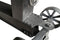 Industrial Trolley Dining Table - Iron Wheels - Adjustable Crank - Ebony Top - Knox Deco - Tables