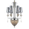 Modern Polished Chrome Crystal Chandelier - Handcrafted - Unique 46" - Knox Deco - Lighting