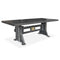 Craftsman Industrial Dining Table - Adjustable Height Iron Base - Ebony Top - Knox Deco - Tables