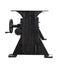 Craftsman Industrial Dining Table - Adjustable Iron Base - Rustic Mahogany - Knox Deco - Tables