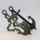 Double Anchor Ship Chains Nautical Bottle Holder - Metal - Cast Iron - Knox Deco - Decor