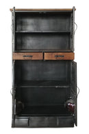 Industrial Storage Cabinet - Vintage Truck Working Headlights - Metal - Knox Deco - Storage