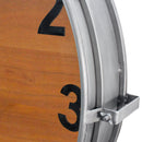 Extra Large Wall Clock - Wood Dial - Steel Numerals - Huge 40 Inch - Knox Deco - Clocks