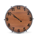 Extra Large Wall Clock - Wood Dial - Steel Numerals - Huge 40 Inch - Knox Deco - Clocks