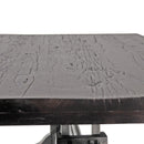 Frederick Adjustable Height Dining Table Desk - Cast Iron - Rustic Ebony - Knox Deco - DIY