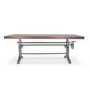 Frederick Adjustable Height Dining Table Desk - Cast Iron - Rustic Mahogany - Knox Deco - Dining Tables