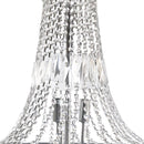 French Empire Crystal Chandelier - Polished Chrome - European - 46" x 27" - Knox Deco - Lighting