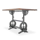 French Industrial Writing Table Drafting Desk - Sit Stand Adjustable - Tilt Top - Knox Deco - Desks