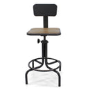 Gray Industrial Adjustable Height Chair - Knox Deco - Seating
