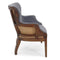 Grey Velvet Dining Chair - Deconstructed Back Exposed Frame Armchair - Knox Deco - Seating