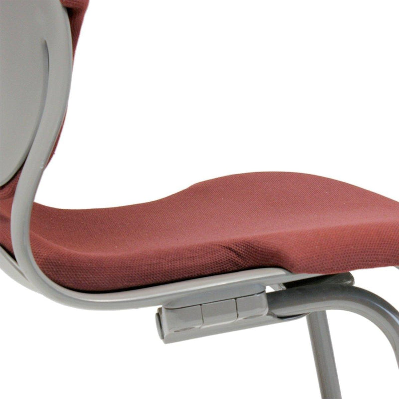 Herman Miller Equa Side Chair Maroon Fabric - Vintage 1980's - Knox Deco - Seating