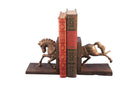 Horse Running Bookends - Metal - Pair - Carousel Style - Knox Deco - Bookends