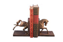 Horse Running Bookends - Metal - Pair - Carousel Style - Knox Deco - Bookends