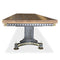 Industrial Adjustable Height Conference Table - Steel Brass - Brunel - Walnut - Knox Deco - Tables