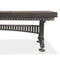 Industrial Adjustable Dining Bench Seat - Steel Brass - Brunel - 70" Dark - Knox Deco - Seating