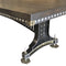 Industrial Adjustable Height Dining Table - Steel Brass - Brunel Bridge - Dark - Knox Deco - Tables