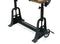 Industrial Architect's Drafting Desk - Adjustable Crank Cast Iron Base - Tilt Top - Knox Deco - Desks