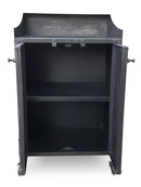 Industrial Reception Desk Hostess Station - Casters - Iron - Steel - Knox Deco - Desks