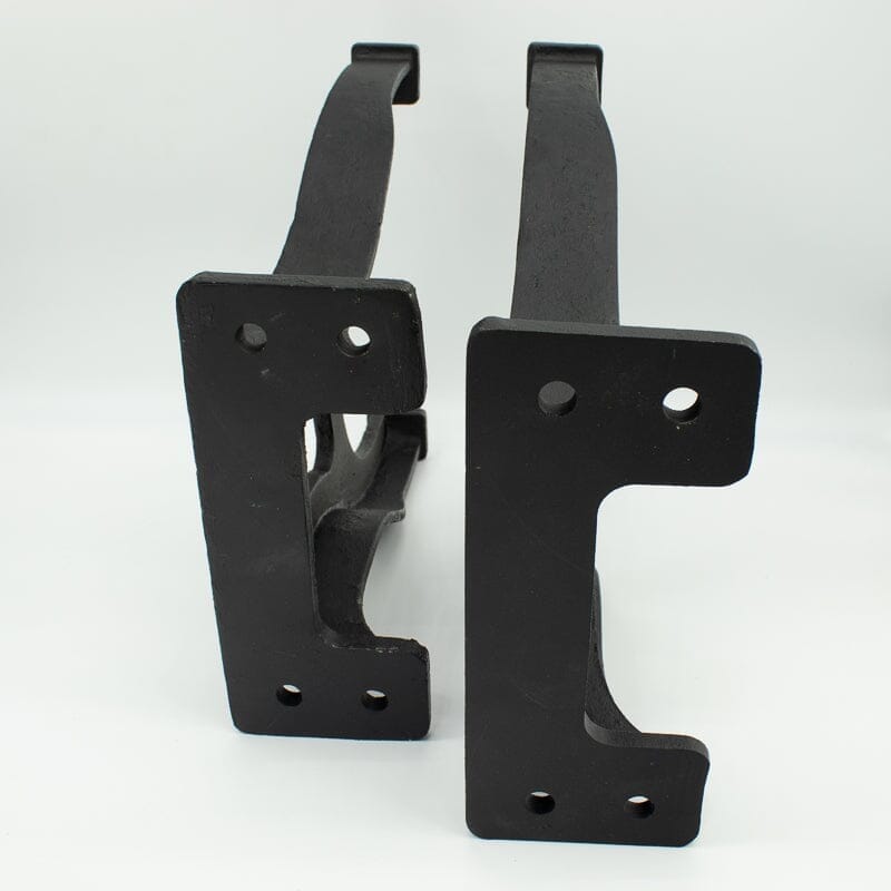 Industrial Cast Iron Bench Table Base Legs Set - Black -17 Inch Tall - DIY - Knox Deco - DIY