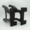 Industrial Cast Iron Bench Table Base Legs Set - Black -17 Inch Tall - DIY - Knox Deco - DIY