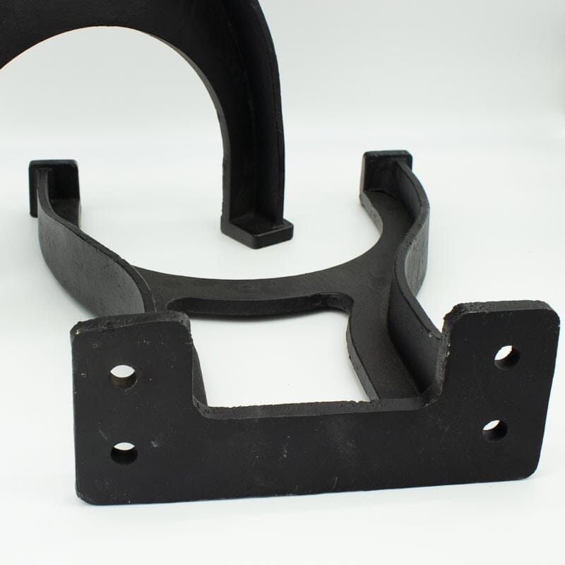 Industrial Cast Iron Bench Table Base Legs Set - Black -17 Inch Tall - DIY - Knox Deco - DIY