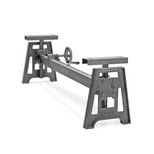 Industrial Dining Bench Seat - Cast Iron Base - Adjustable Height - DIY - Knox Deco - DIY