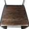 Zing Industrial Dining Chair - Rugged Steel Frame - Hardwood Seat - Pair - Knox Deco - Seating
