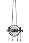 Industrial Pipe Valve Spoked Metal Wheel Pendant Light - Steampunk - Knox Deco - Lighting