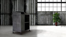 Industrial Reception Desk Hostess Station 36 in - Casters - Iron - Steel - Knox Deco - Other