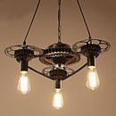 Industrial Steampunk Pendant Lamp - Side Winder Cogs - Ceiling Light - Knox Deco - Lighting