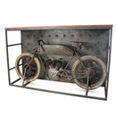 Harley Davidson Antique Motorcycle Bike Bar Pub Table - Lighted Accent - Knox Deco - Tables