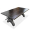KNOX Adjustable Coffee to Dining Table - Industrial Iron Crank - Ebony Top - Knox Deco - Tables