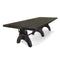 KNOX Adjustable Communal Dining Table - Industrial Crank 120 X 48" Ebony - Knox Deco - Tables