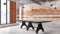 KNOX Adjustable Communal Dining Table - Industrial Crank 120 X 48" Ebony - Knox Deco - Tables