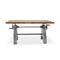 KNOX Adjustable Writing Table Desk - Embossed Cast Iron Base - Natural - Knox Deco - Desk