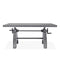 KNOX Adjustable Writing Table Desk - Embossed Cast Iron Base - Steel Top - Knox Deco - Desk