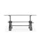 KNOX II Adjustable Dining Table - Industrial Iron Base - Elegant Glass Top - Knox Deco - Dining Table