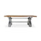 KNOX II Adjustable Dining Table - Industrial Iron Base - Natural Wood Top - Knox Deco - Dining Table