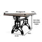KNOX Industrial Drafting Writing Table Adjustable Height Iron Base - Tilt Top - Knox Deco - Desk